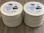 White MDF Round 6mm Thickness Cake Boards Footed - Image 3